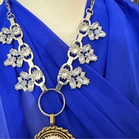 OOAK Assemblage Art Cameo Pendant Victorian Lovers Necklace Repurposed Vintage - Picture 4 of 11